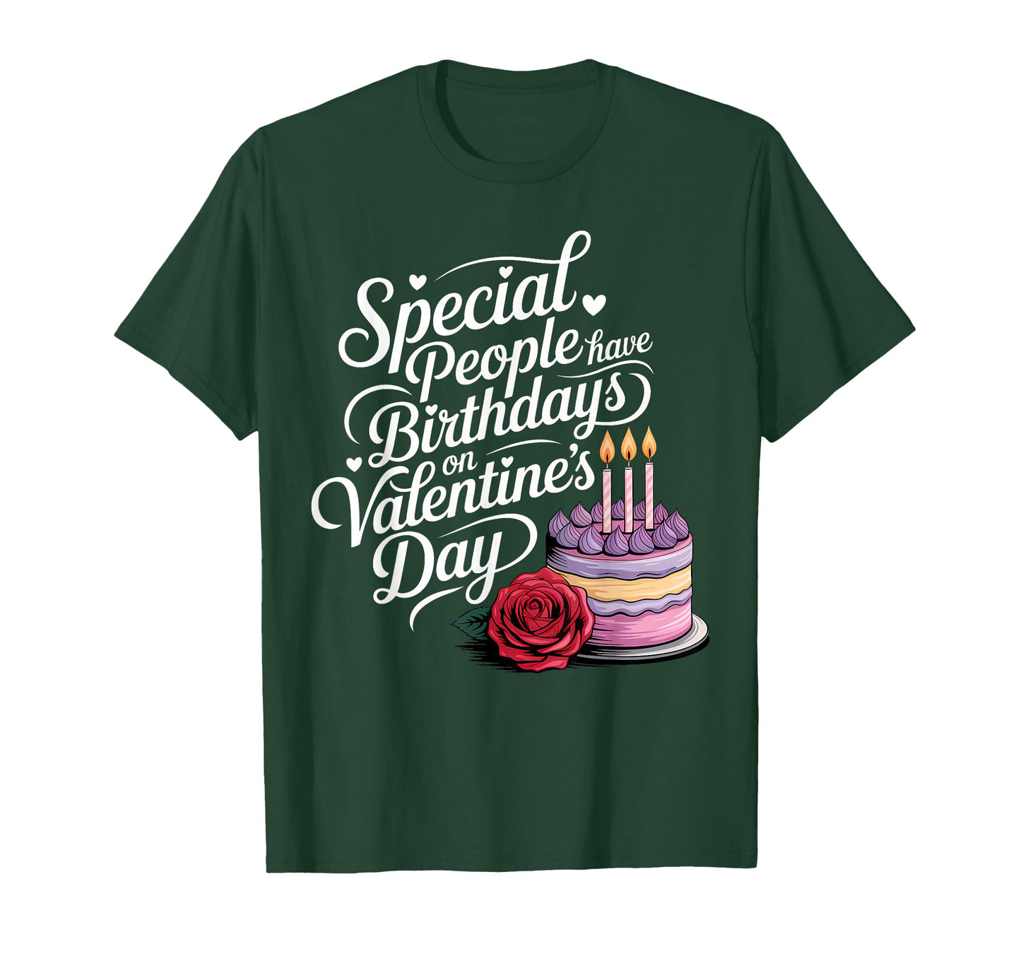 Born on February 14 Special Birthday for Women Men Kids T-Shirt