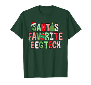 Santa Favorite EEG Tech Christmas Electroencephalography T-Shirt