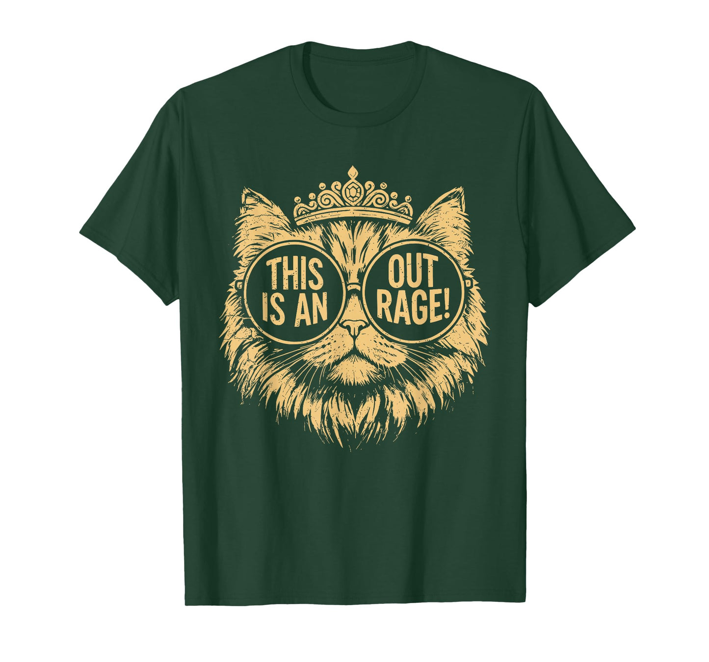 This is an Outrage Cat Meme Funny Sarcastic Quote T-Shirt