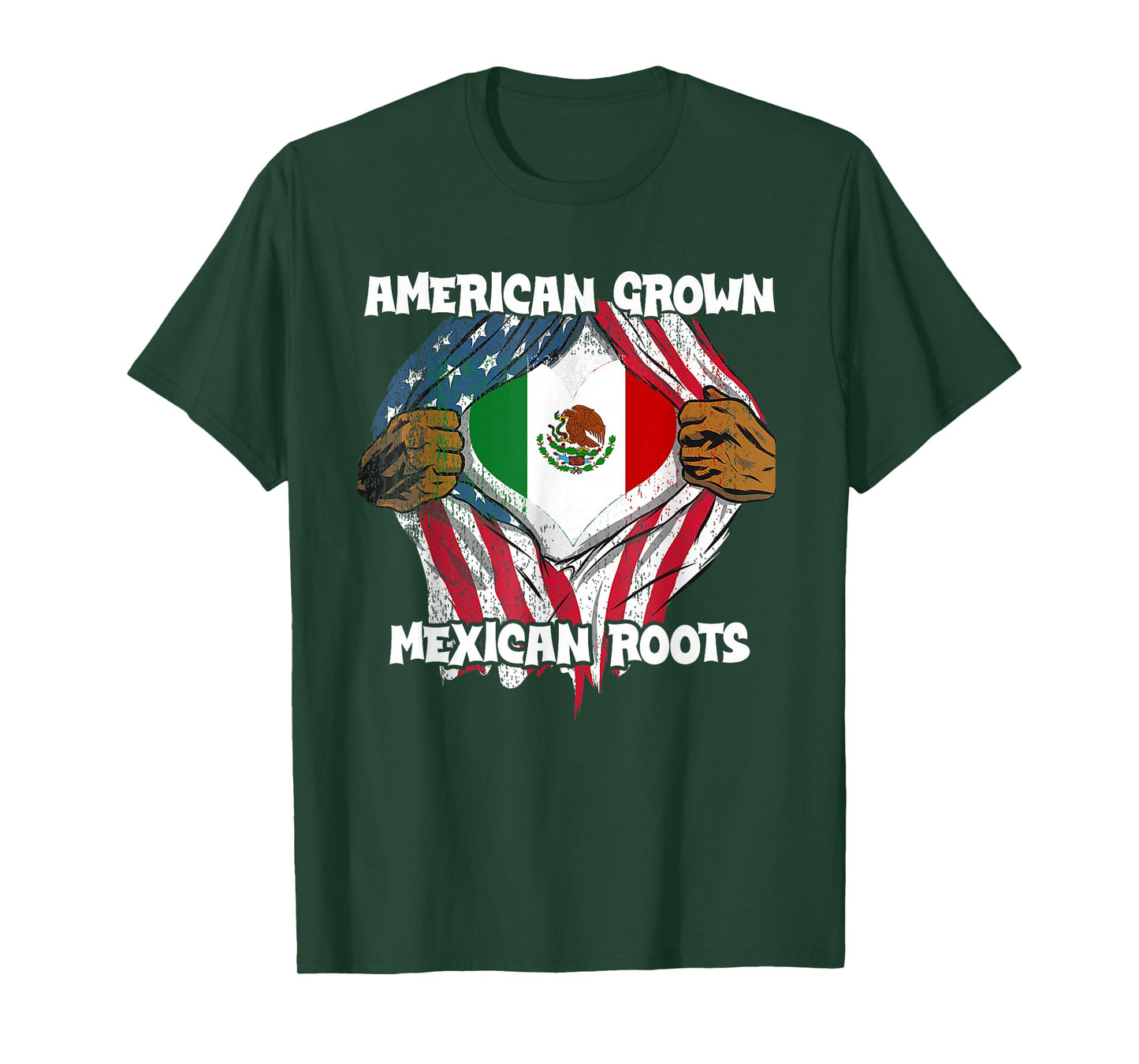 American Grown Mexican Roots Mexico Country Lover Proud Us T-Shirt