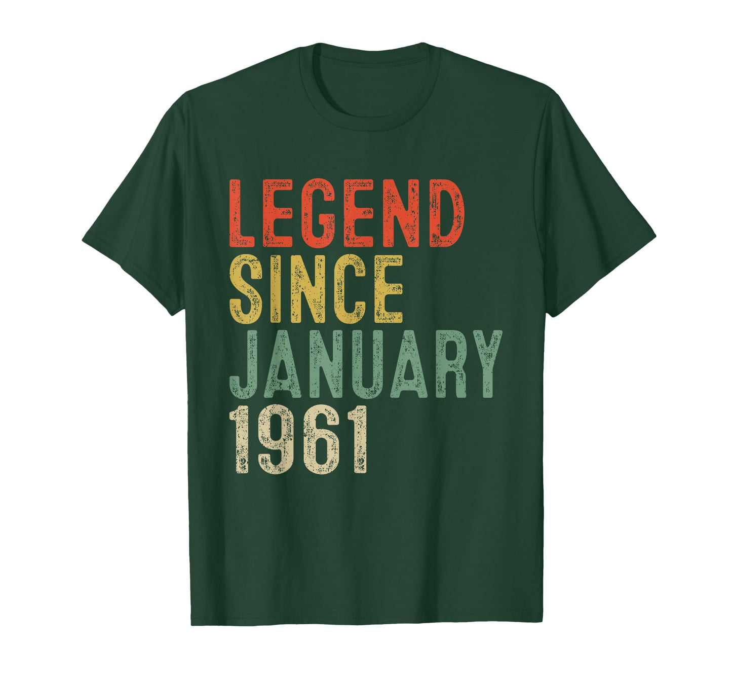 Legend Since January 1961 65th Birthday Gifts 65 Year Old T-Shirt