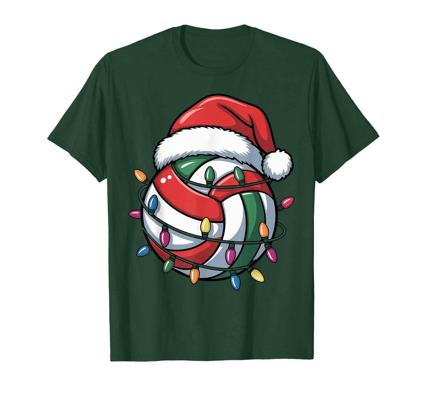 Volleyball Christmas Santa Hat Volleyball Sport Men Boys Kid T-Shirt