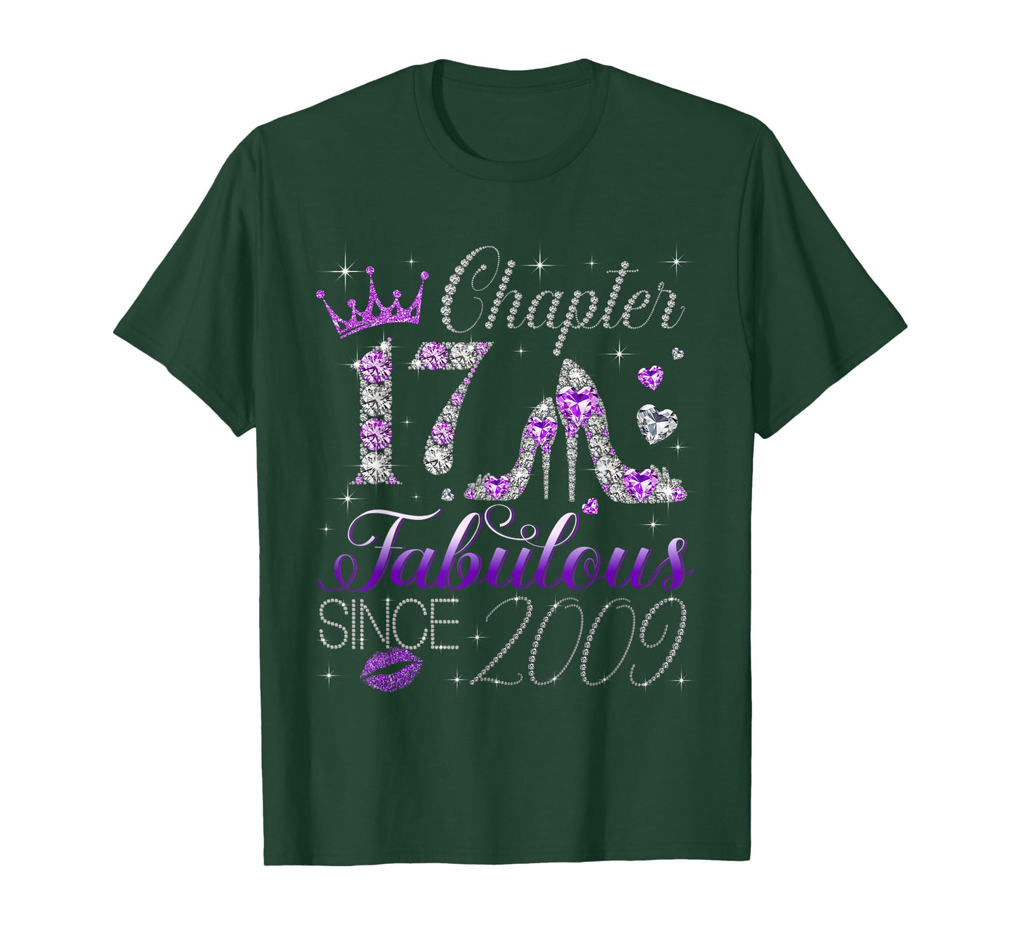 Chapter 17 Fabulous Since 2009 17Th Birthday Women Girls T-Shirt