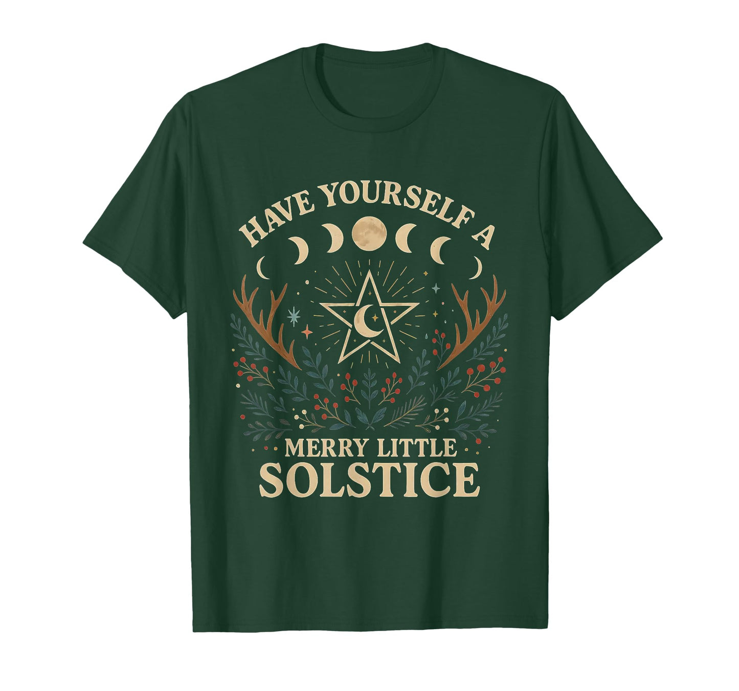 Have Yourself a Merry Little Solstice Witchcore T-Shirt