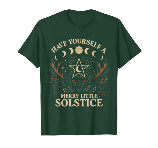 Have Yourself a Merry Little Solstice Witchcore T-Shirt