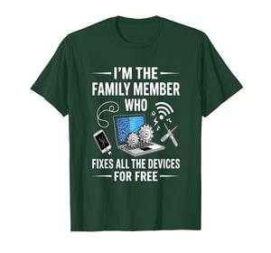 Tech Support Design for Men, Boys, dad. Funny Meme T-Shirt