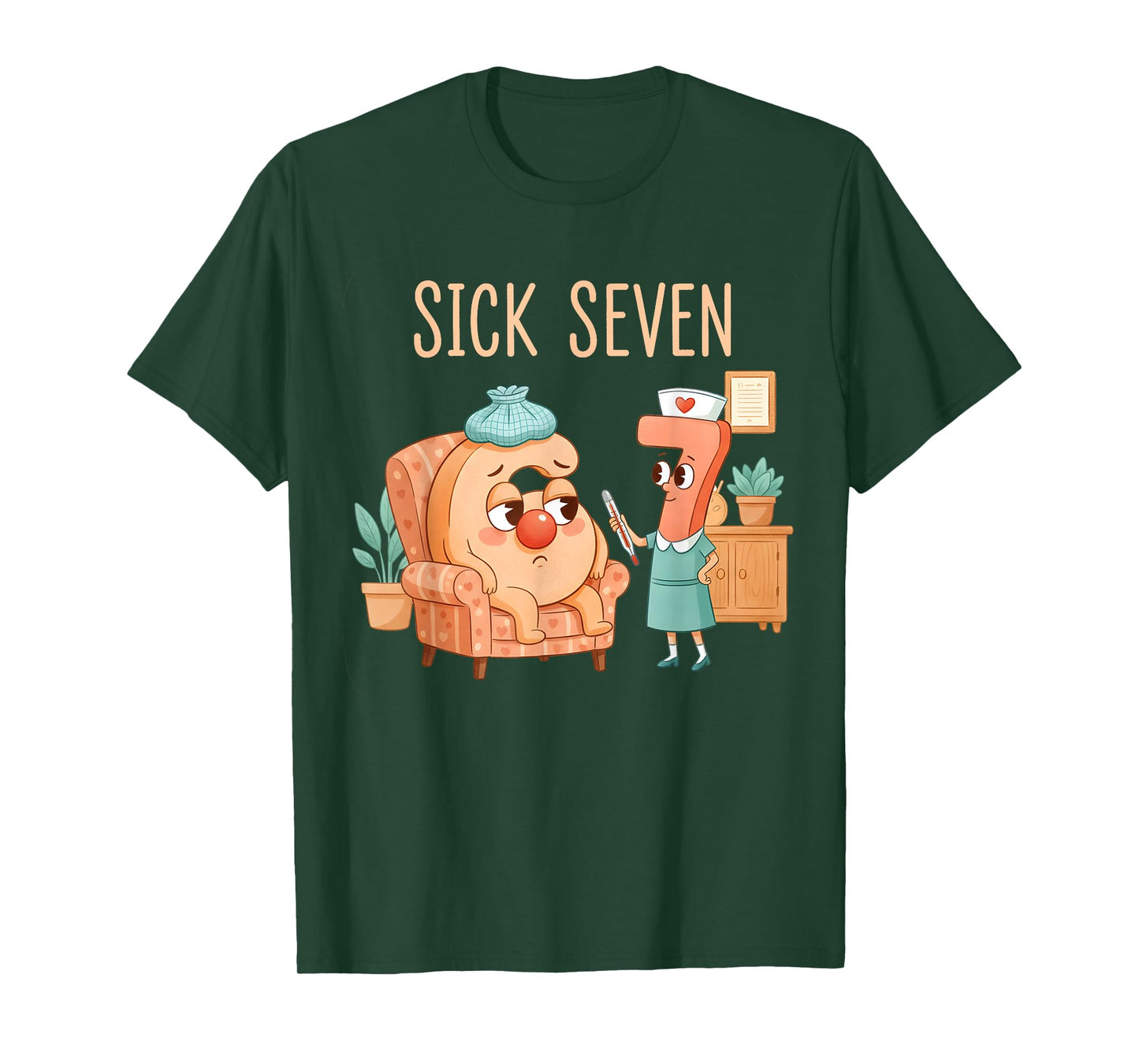 Six Seven 6 7 Funny 67 Gen Alpha Slang 6-7 Meme Nurse T-Shirt