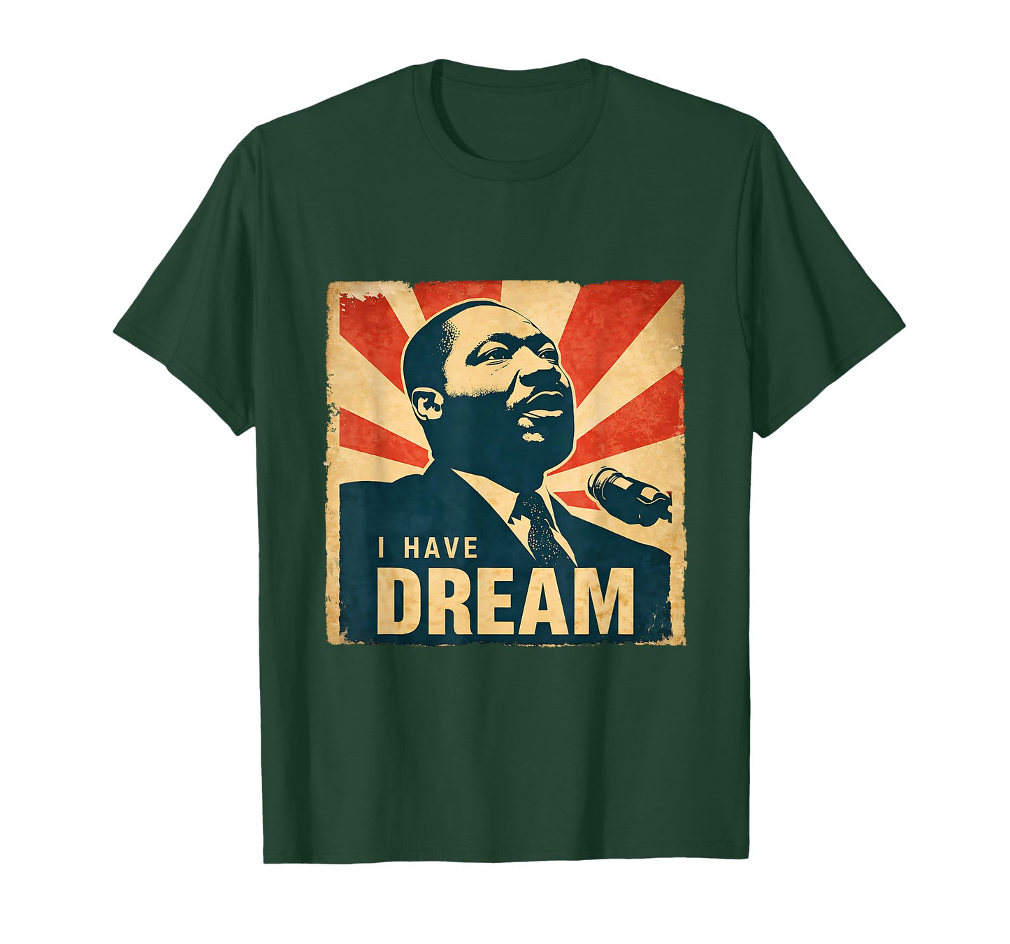 Dream Like King African American Black History Month Vintage T-Shirt
