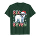 Funny Six Seven Polar Bear Christmas 67 Santa Hat Winter T-Shirt