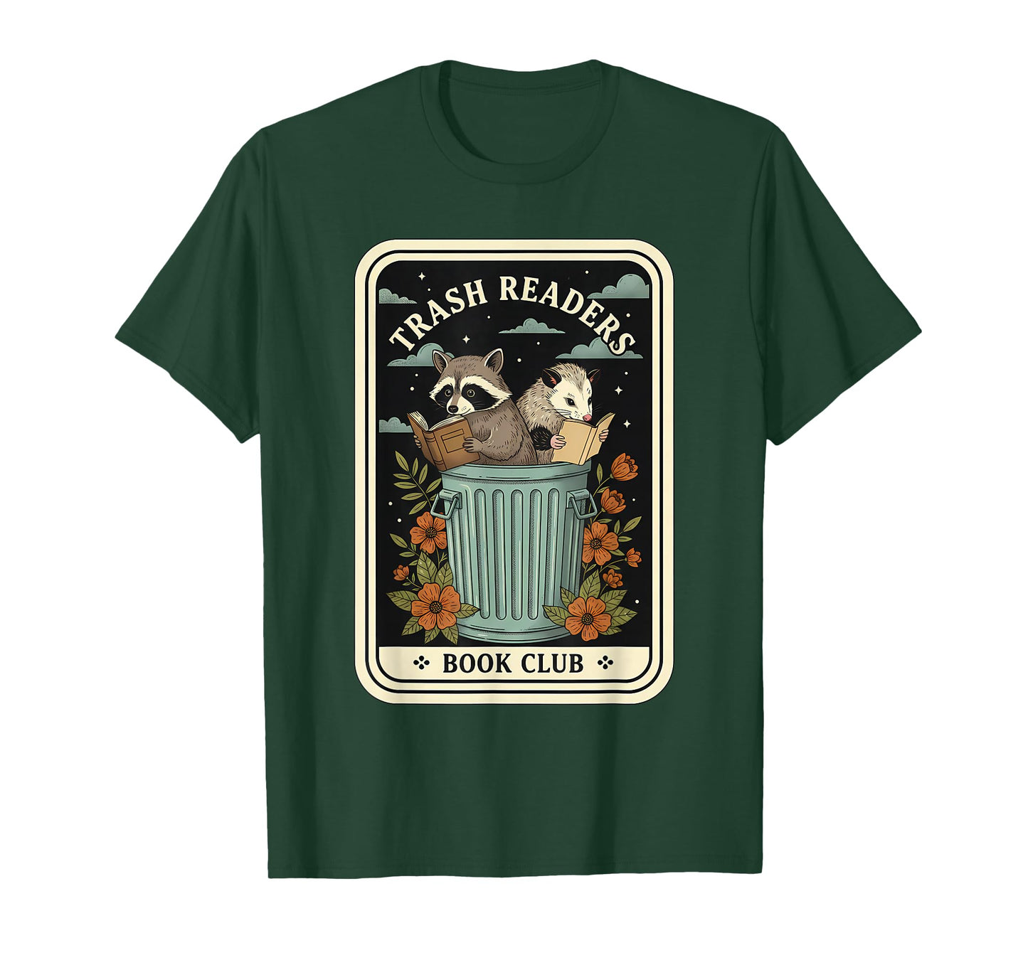 Book Lover Reading Trash Readers Book Club Tarot Card T-Shirt