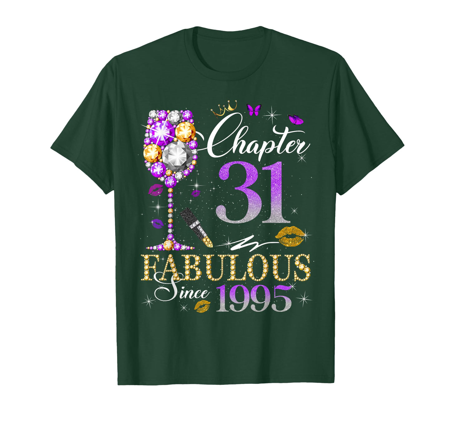 Chapter 31 Fabulous Since 1995 31st Birthday Women Girls T-Shirt