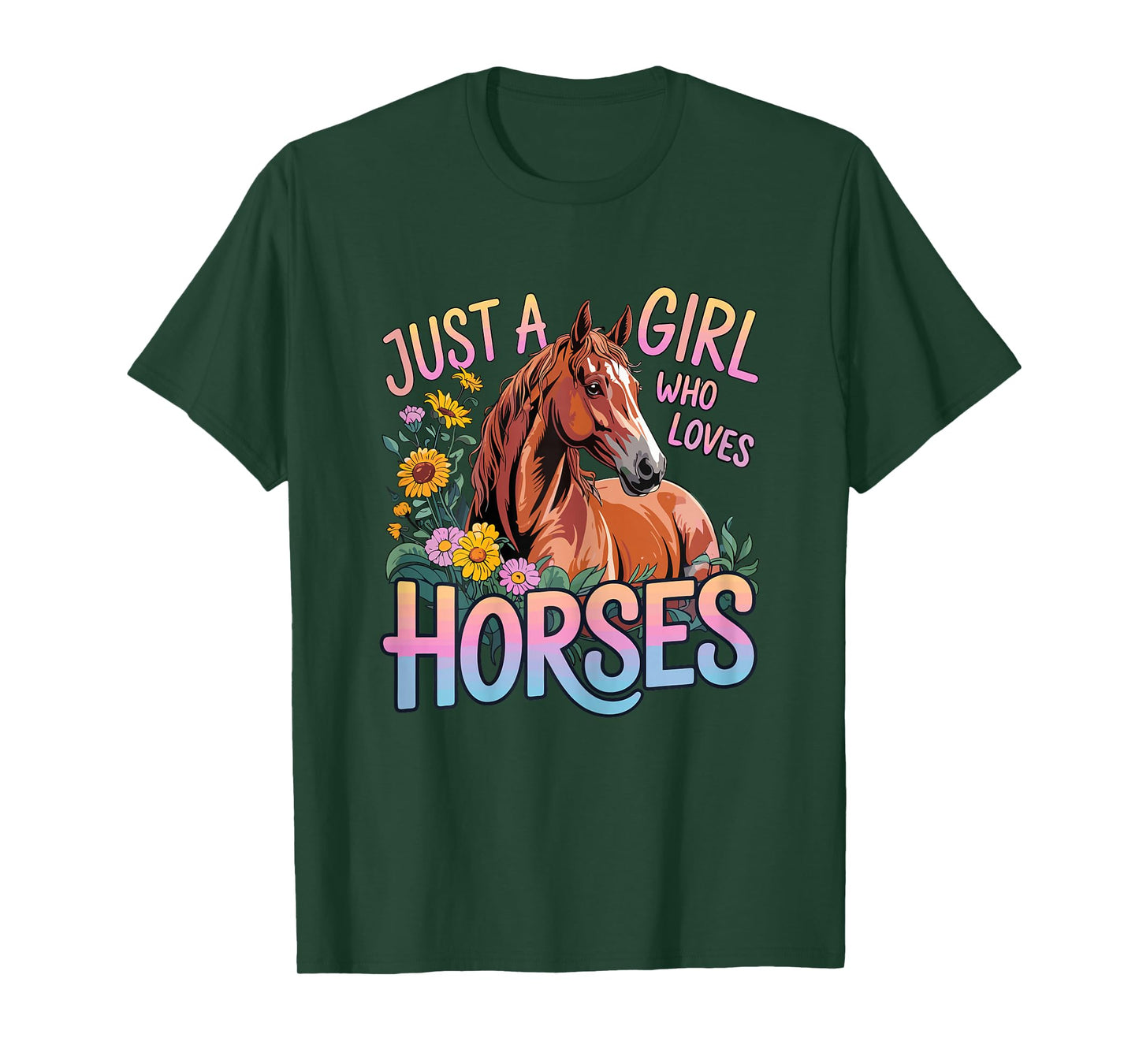 Horse Just A Girl Who Loves Horses T-Shirt