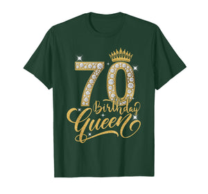 70th Birthday Queen Diamond Crown 70 Year Old Gifts Women T-Shirt