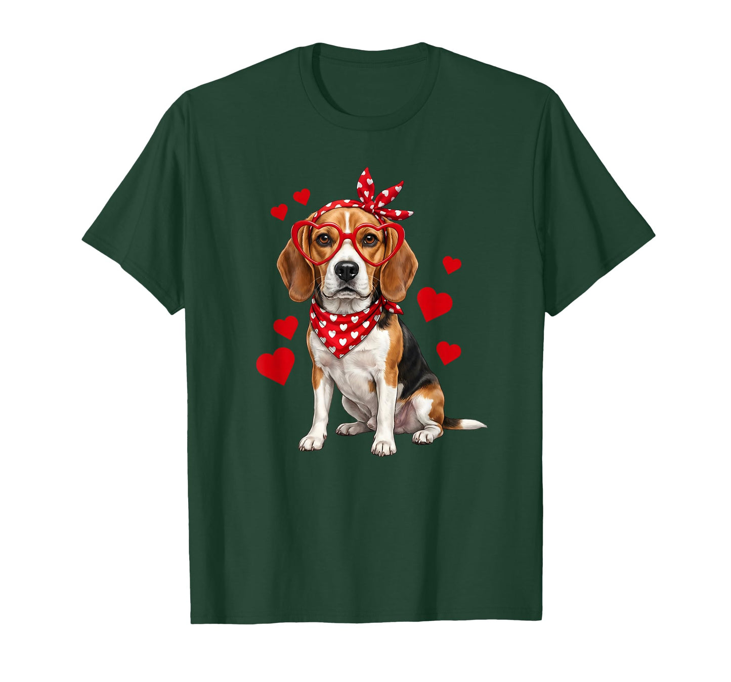 Beagle Valentines Day Dog Lover Heart T-Shirt