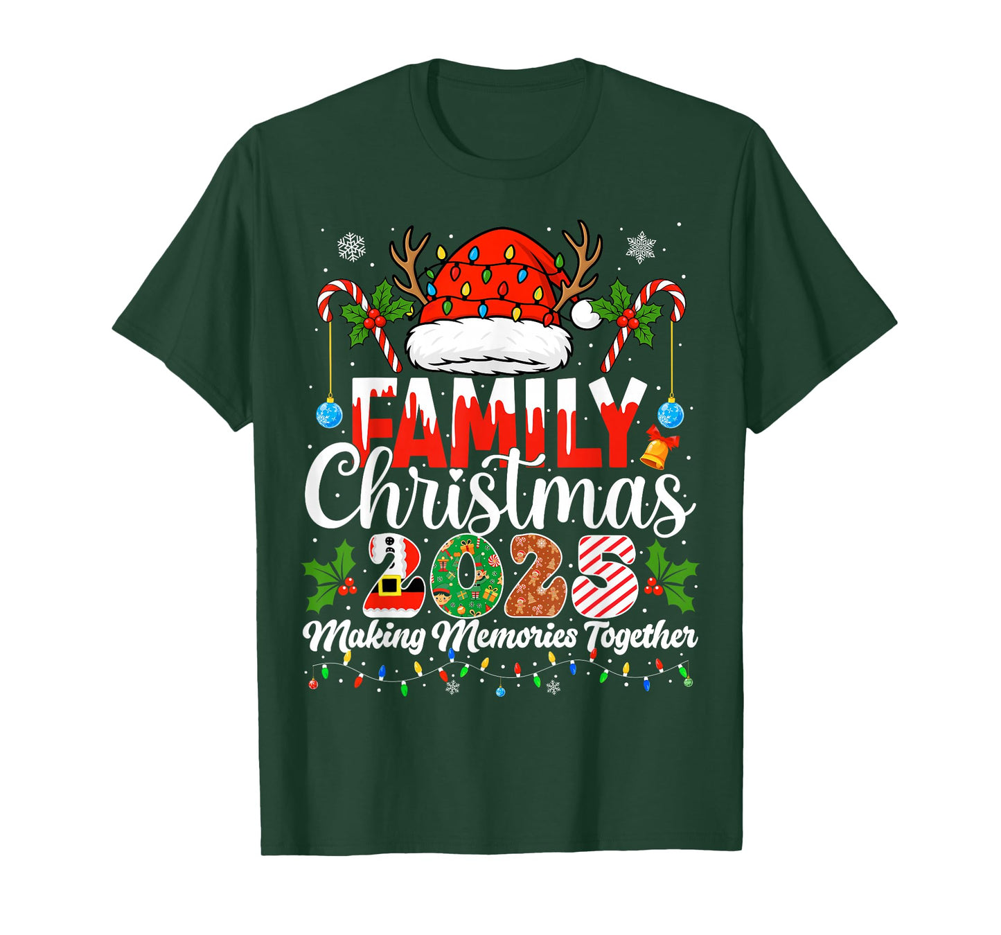 Family Christmas 2025 Matching Pajamas Xmas Family Christmas T-Shirt
