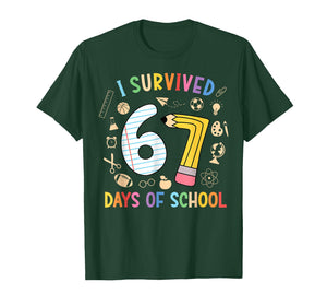 I Survived 67 Days of School Funny 67 Meme Teacher Student T-Shirt