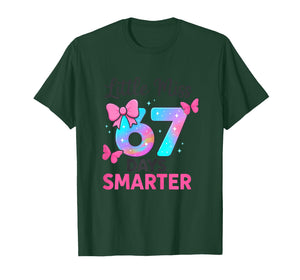 Little Miss 67 Days Smarter Kids Girls 100th Day of School T-Shirt