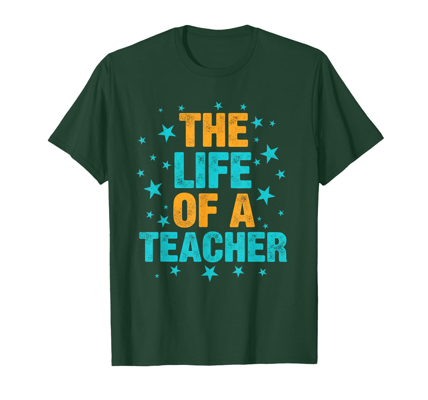 The Life of a Teacher Funny Retro Educator T-Shirt