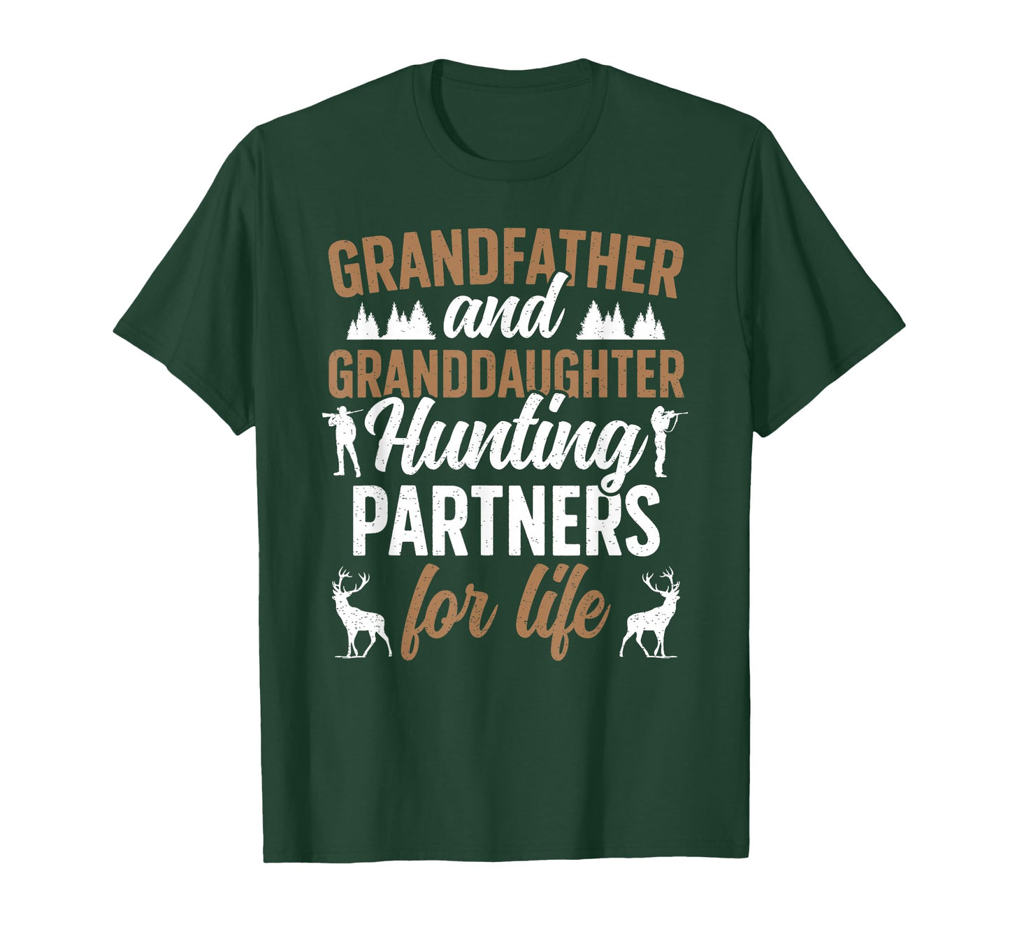 Grandfather and Granddaughter Hunting Partners for Life T-Shirt