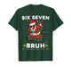 Six Seven Santa Christmas 6 7 Bruh Meme Gen Alpha Boys 67 T-Shirt
