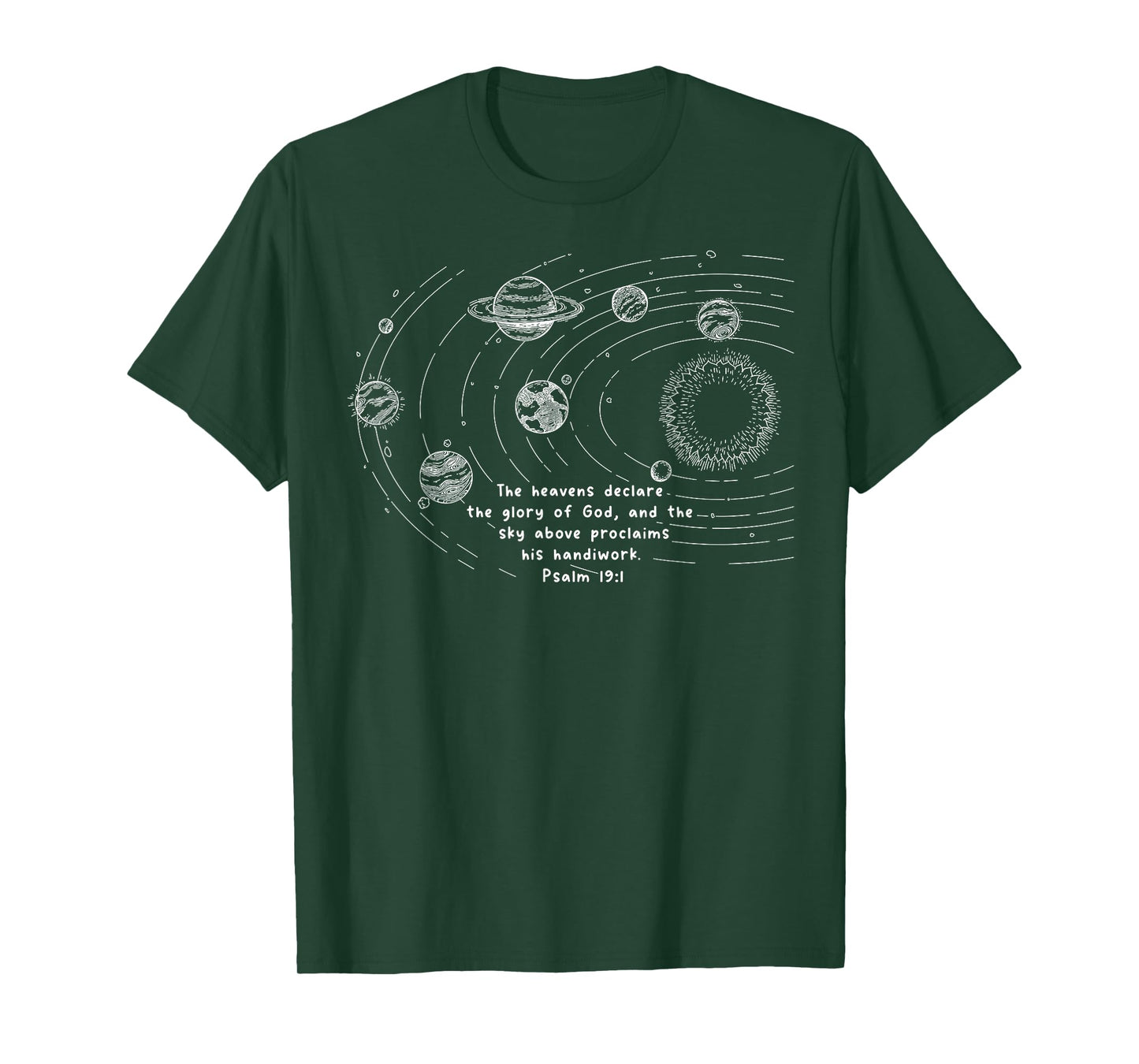 The Heavens Declare The Glory of God and The Sky Above T-Shirt