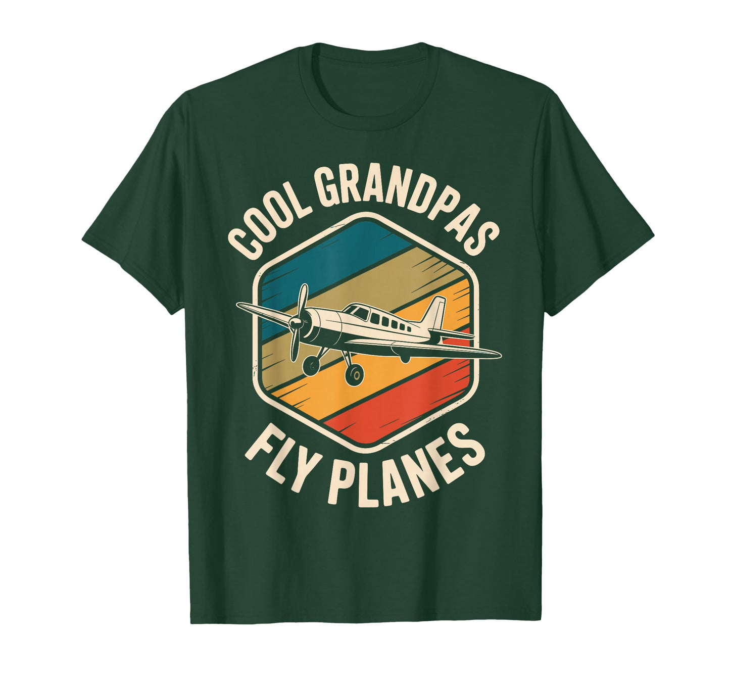Cool Grandpas Fly Planes Aviation Funny Pilot Grandpa T-Shirt