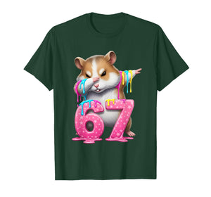 67 Animals Funny 67 Brainrot Youth Kids Hamster 67 T-Shirt