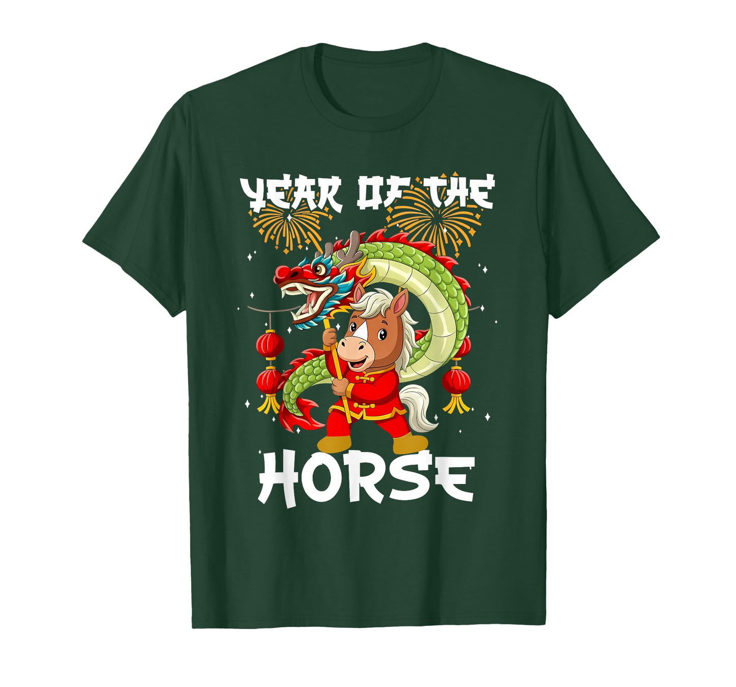 Year of The Horse Chinese New Year 2026 Lion Dance Lover Kid T-Shirt