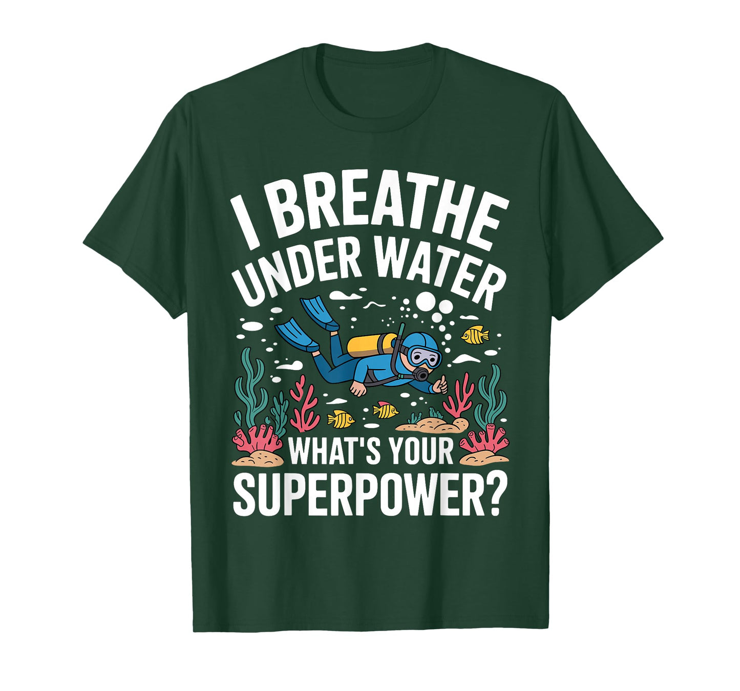 Funny Scuba Diving Art for Men Women Scuba Diver Scuba Lover T-Shirt