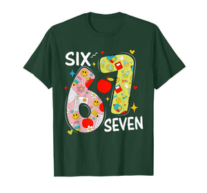 67 Meme Six Seven Number 6-7 6 7 Funny 67 Days Smarter T-Shirt