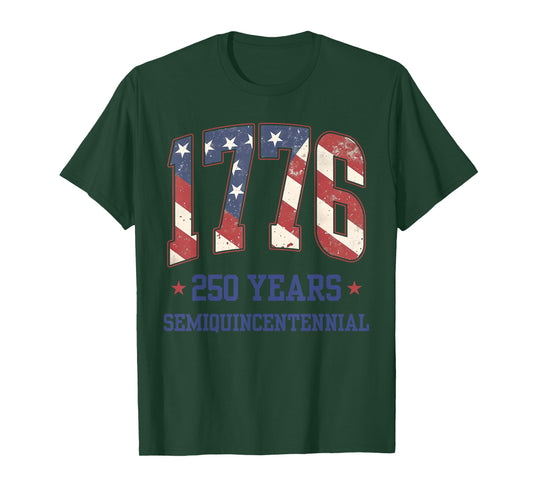 Flag 250 Years 1776-2026 250th Birthday Anniversary USA T-Shirt