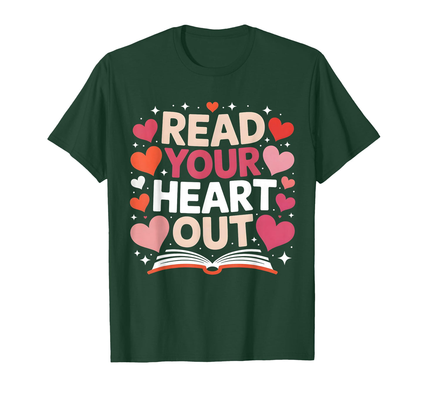 Read Your Heart Out Teacher Valentine Day Reading Book Love T-Shirt