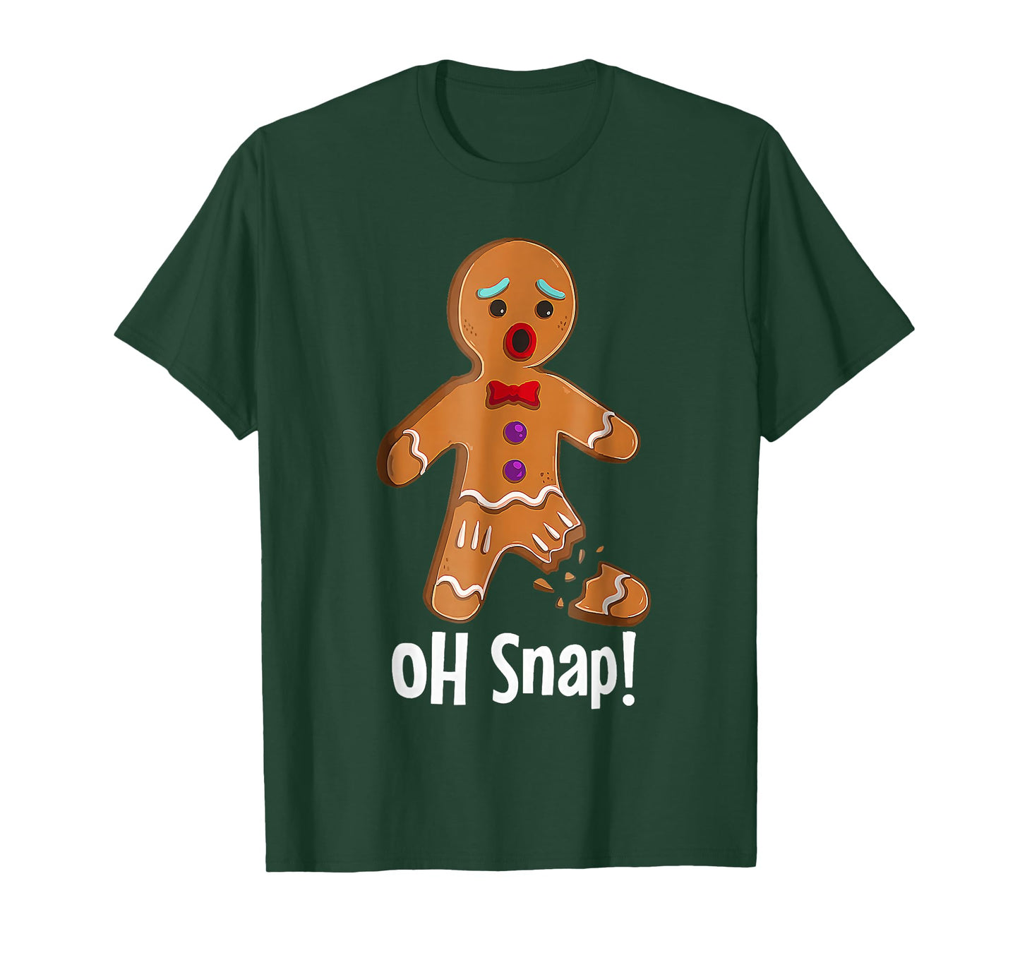 Gingerbread Man Cookie X-Mas Oh Snap Cute Christmas T-Shirt