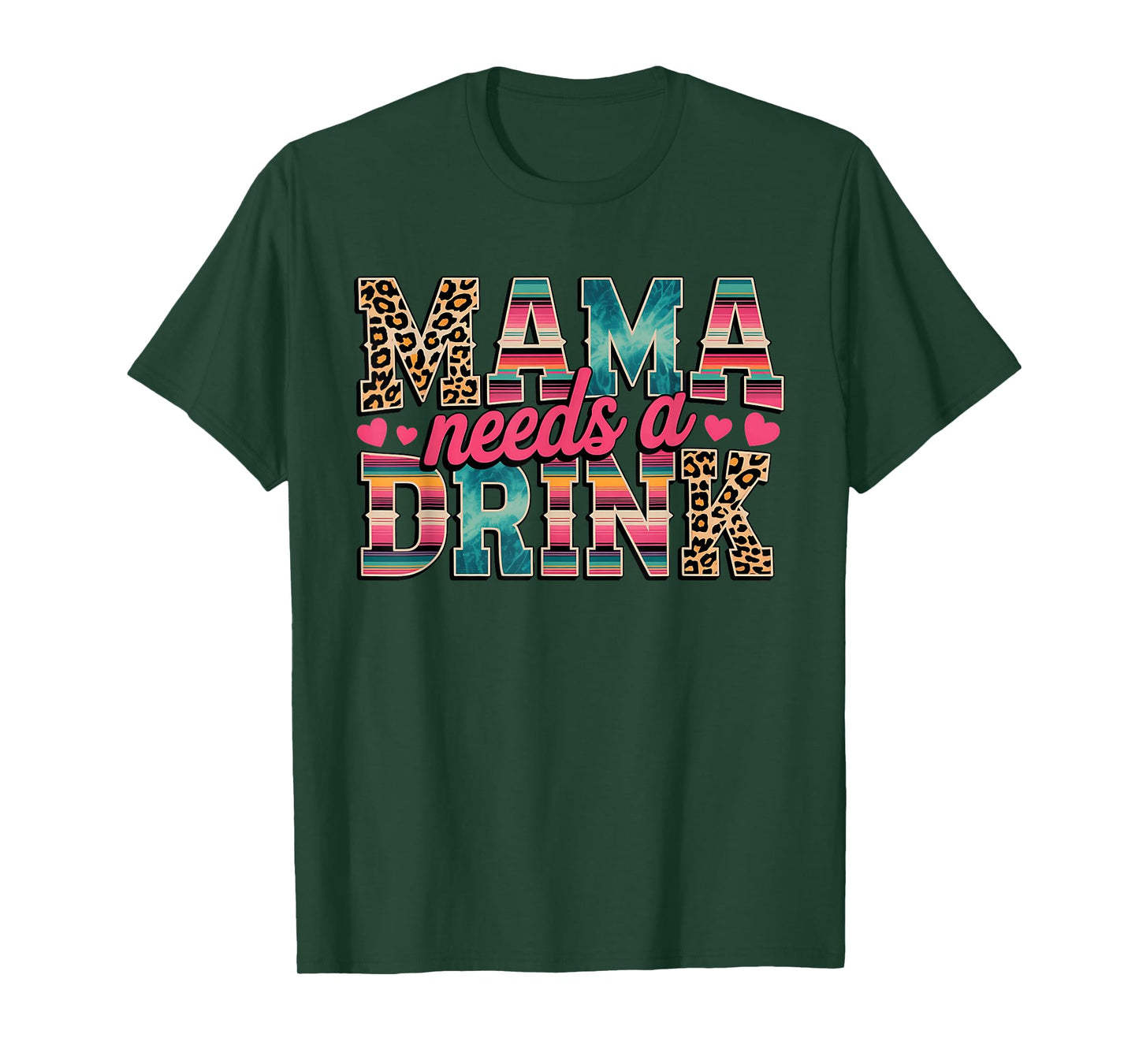Funny Mama Needs A Drink Beer Wine Lover Mother's Day T-Shirt