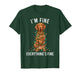 Vizsla Christmas I'm Fine Everything is Fine T-Shirt