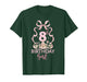 It's My 8th Birthday Fairy Coquette Pink Bow Girl 8 Year Old T-Shirt