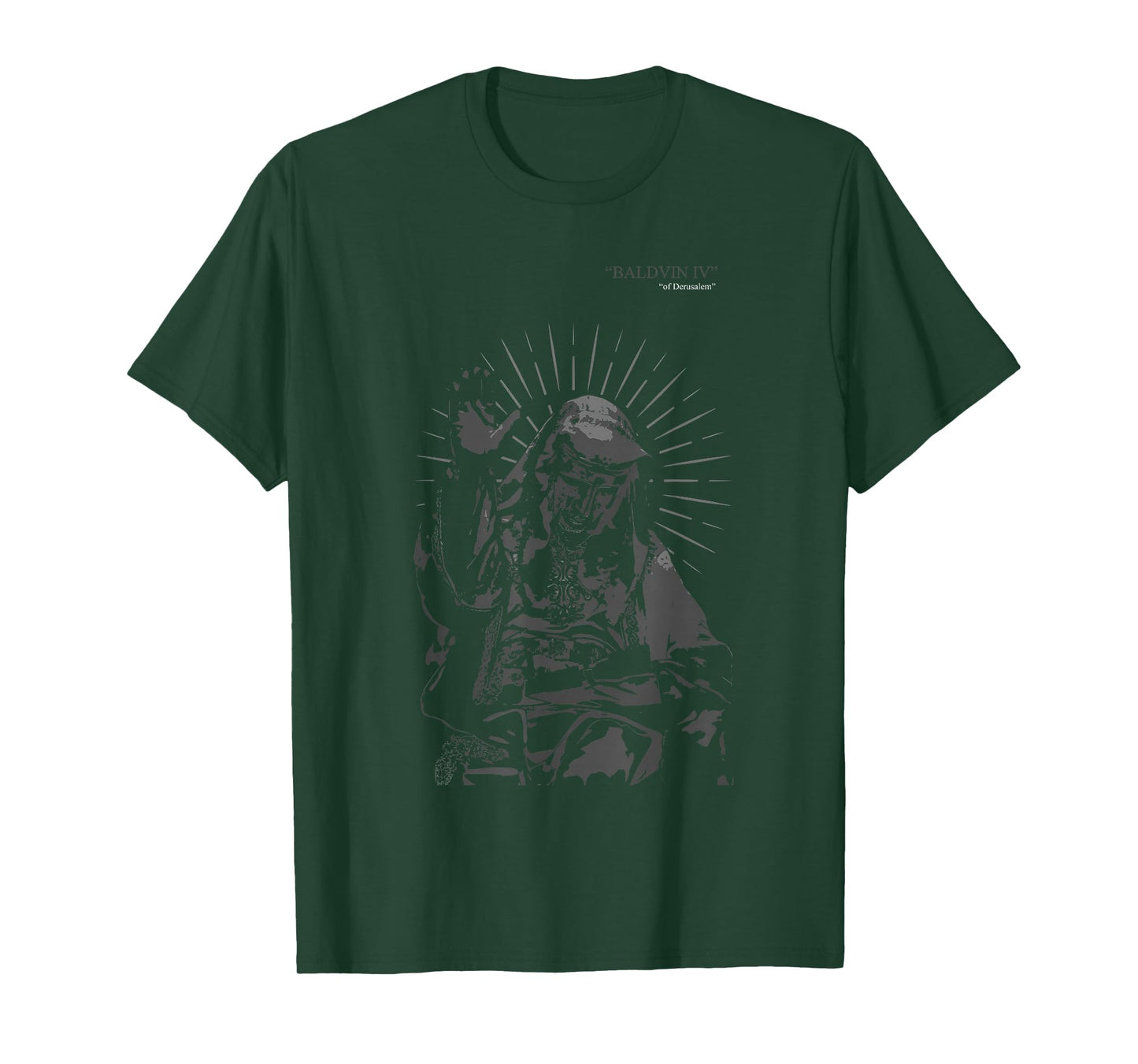 Sliver Mask King Baldwin IV Meme The Leper King Warrior T-Shirt