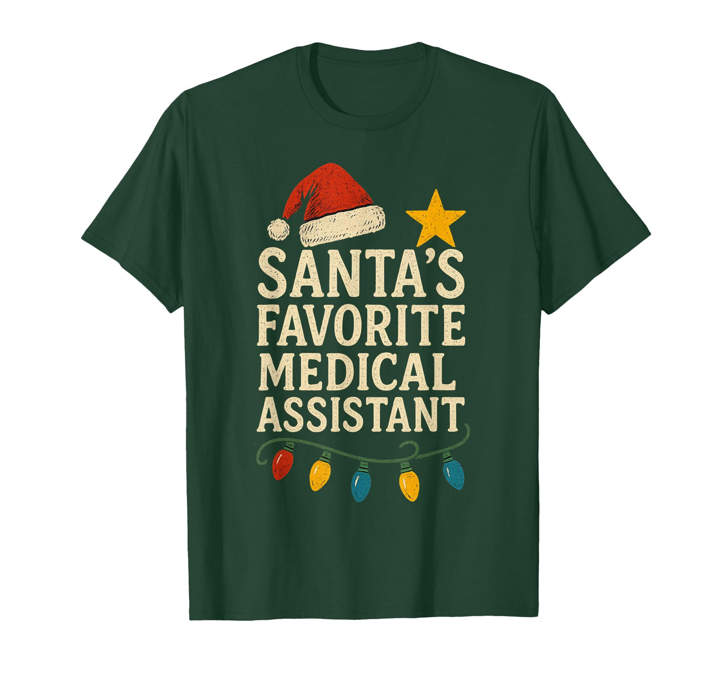 Santa's Favorite Medical Assistant Christmas Clinical Assist T-Shirt