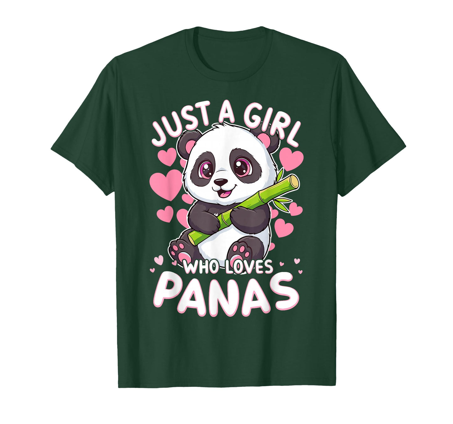 Panda Cute Animal Just a Girl Who Loves Pandas T-Shirt