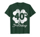 Funny 40th Birthday Shamrock St Patrick's Day Boys Girls T-Shirt