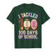 I Tackled 100 Days of School Football 100th Day for Boys T-Shirt