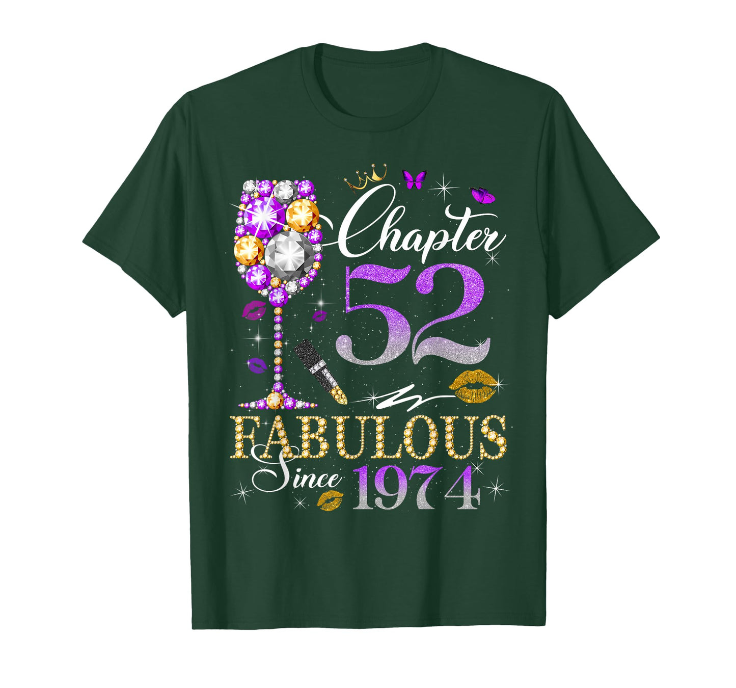 Chapter 52 Fabulous Since 1974 52nd Birthday Women Girls T-Shirt