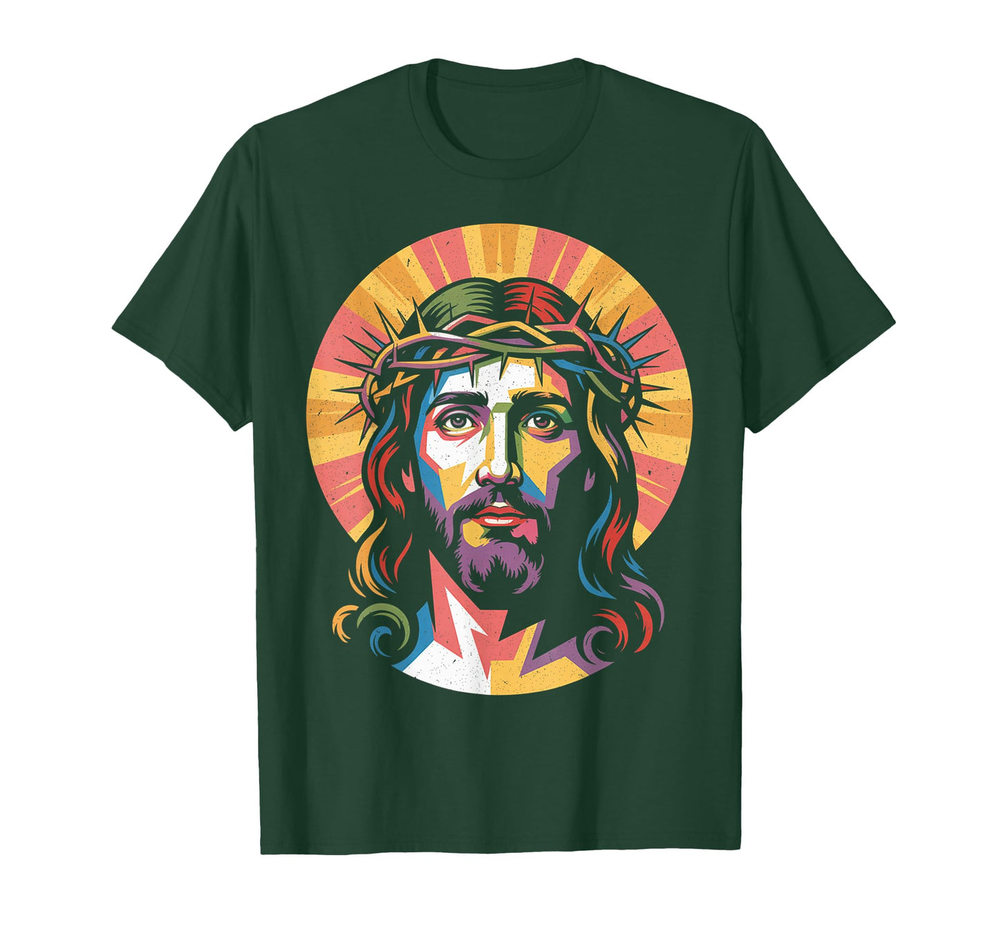 Vintage God King Jesus Christ Sweet Face Image T-Shirt
