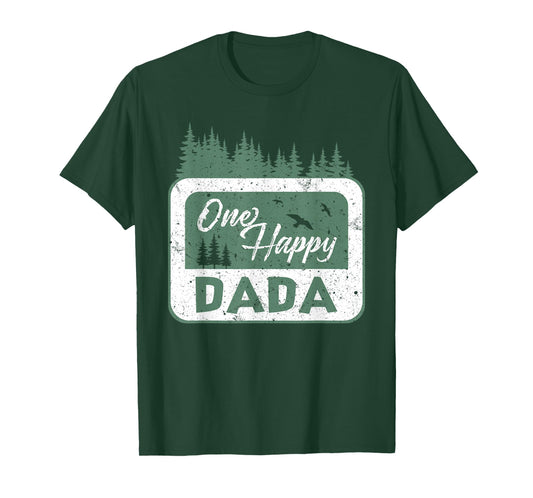 One Happy Dada Camper 1St Birthday Camping Bear T-Shirt
