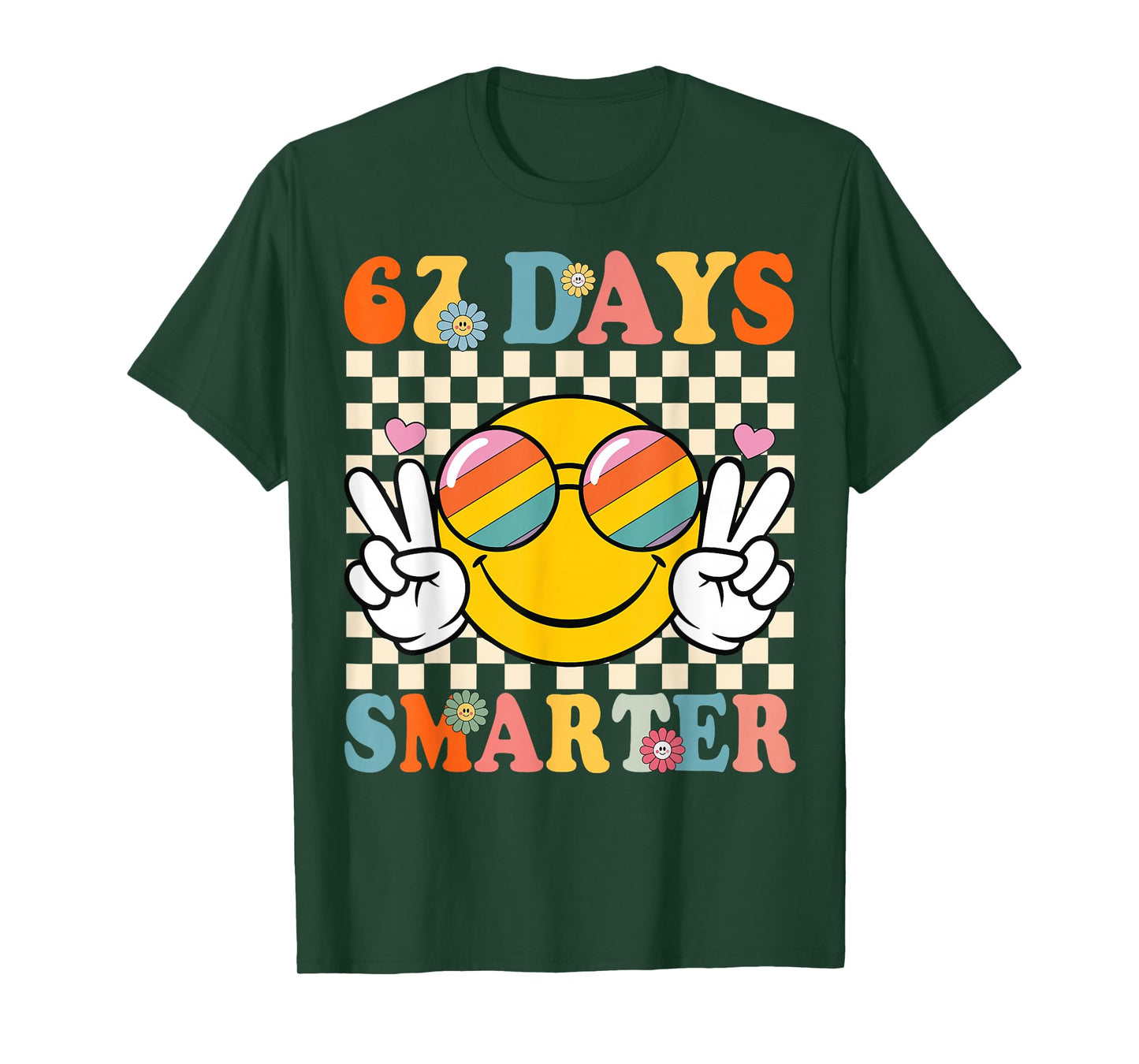 Retro 67 Days Smarter 67 Days of School Groovy Teacher Boy T-Shirt