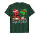 Happy 67 Days of School Six Seven 67 Christmas Santa Elf Kid T-Shirt