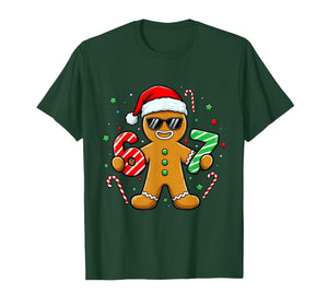 Funny Gingerbread Six Seven 67 Ice Cream Drip Christmas Boys T-Shirt