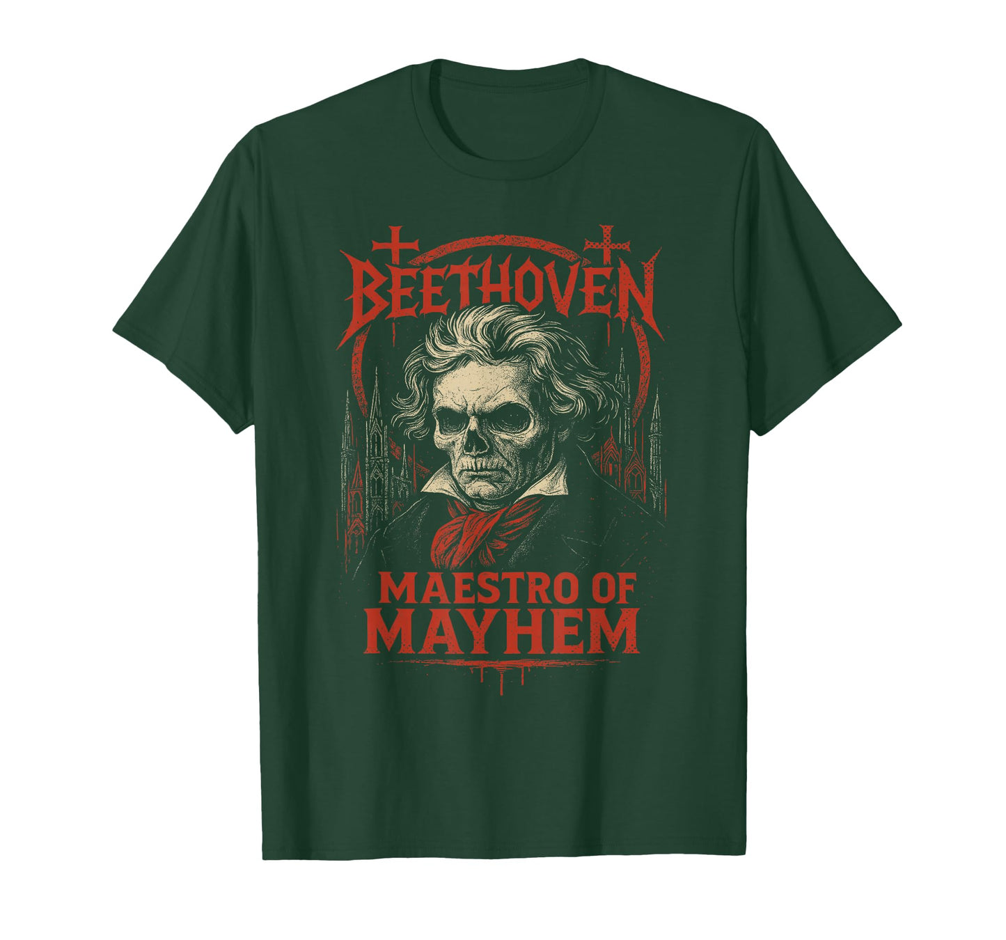 Ludwig Van Beethoven Classical Music Composer Death Metal T-Shirt