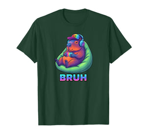 Funny Capybara Bruh Video Games Lovers T-Shirt