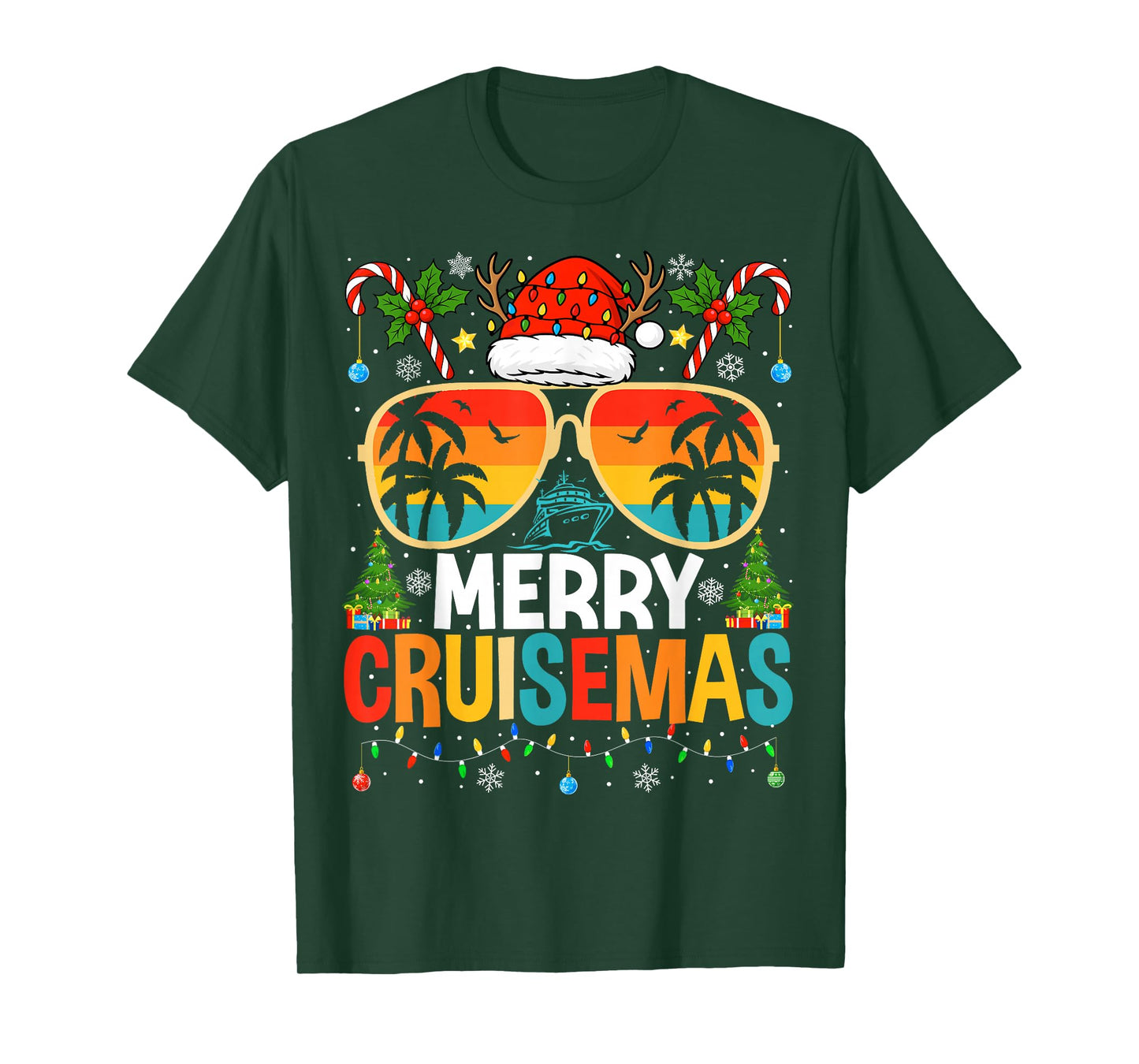 Merry Cruisemas Cruise Matching Family Christmas Cruise 2025 T-Shirt